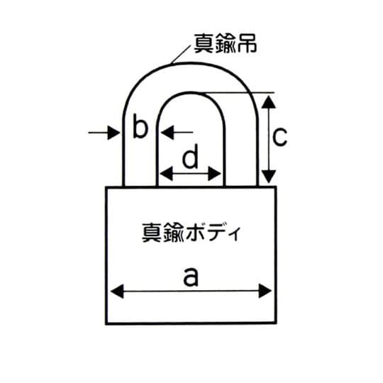 アルファ南京錠 #1000 25mm A