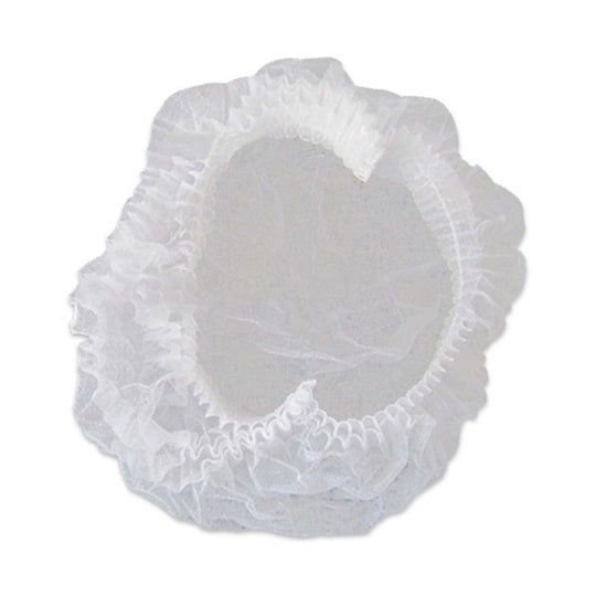 使い捨てギャザーキャップ 白 100枚入