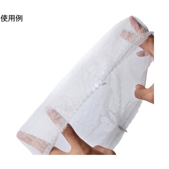 使い捨てギャザーキャップ 白 100枚入