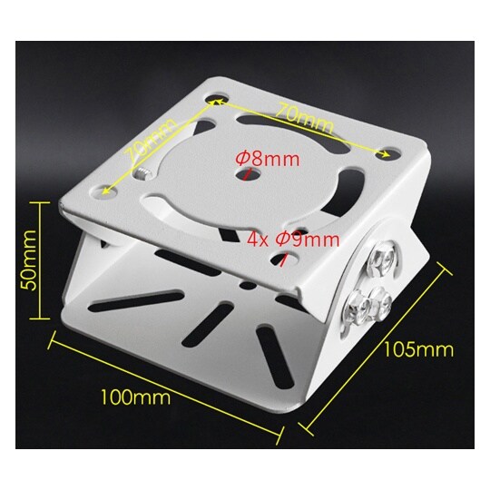 監視カメラ ユニバーサル 角度調整 ハウ