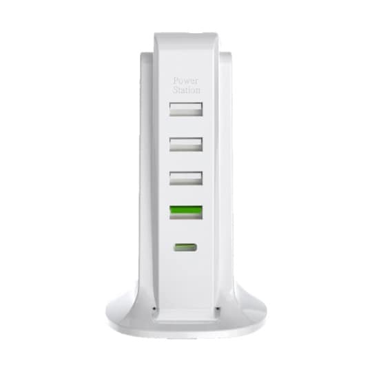 タワー式急速充電器PD+1USB4 L−