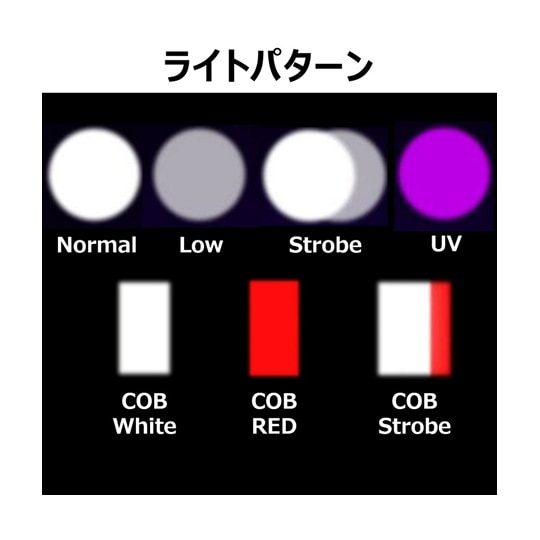 LEDハンドライト USB充電式 UVラ