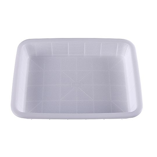 抗菌角カゴ浅型 大 ナチュラル KK54