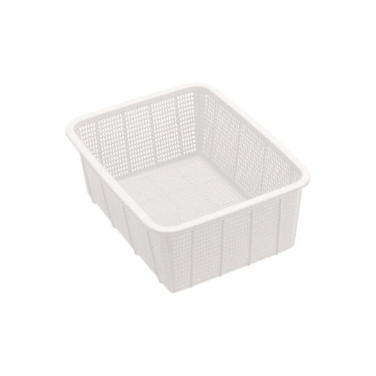 抗菌角カゴ深型 小 ナチュラル KK54