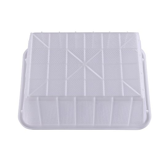 抗菌角カゴ深型 中 ナチュラル KK54