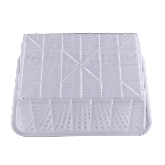 抗菌角カゴ深型 大 ナチュラル KK54