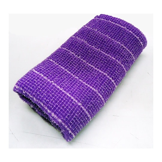 ボディタオル あわゆき かため パープル