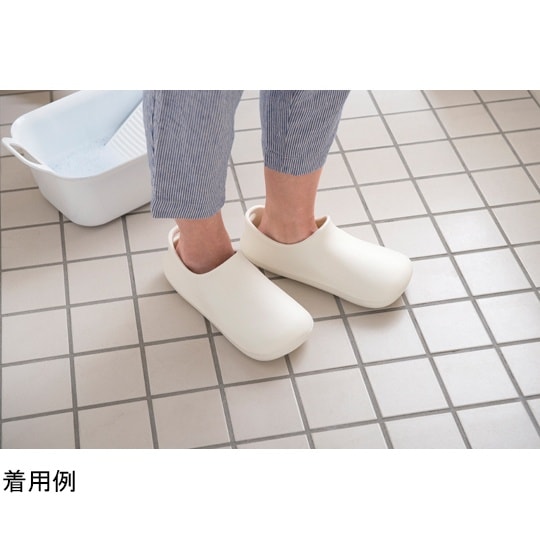 バスシューズ お風呂のスリッパ アイボリ