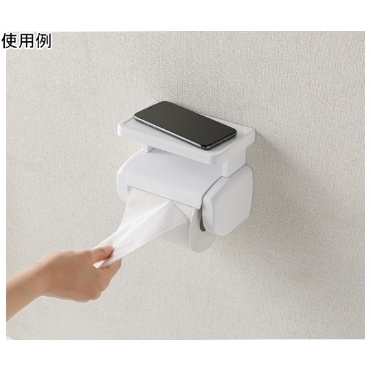 トイレットペーパーホルダー シングル 棚