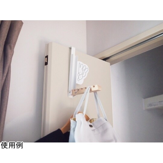 室内物干し ミッフィー 折り畳めるドアハ