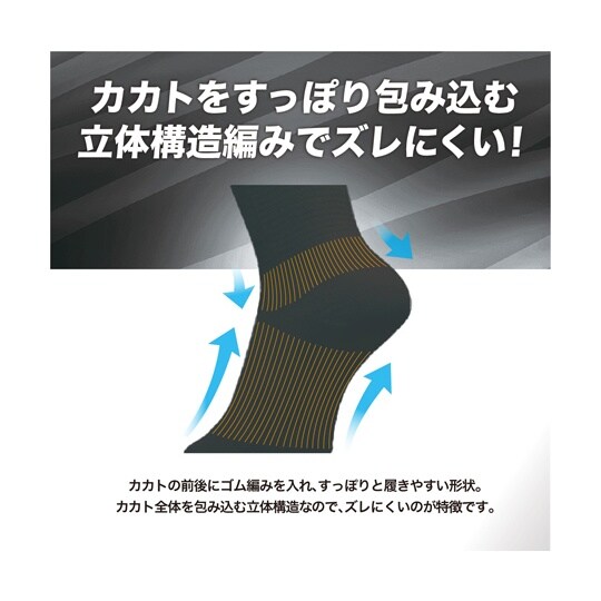 コーデュラ・デオセル消臭ソックス 5本指