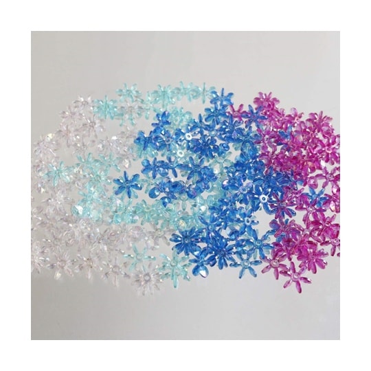 フラワービーズ ブルー・パープル系 14