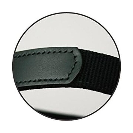 本革パーツ付アクリル持ち手 広巾タイプ