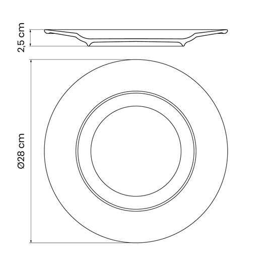 フルオリタ ディナープレート 28cm