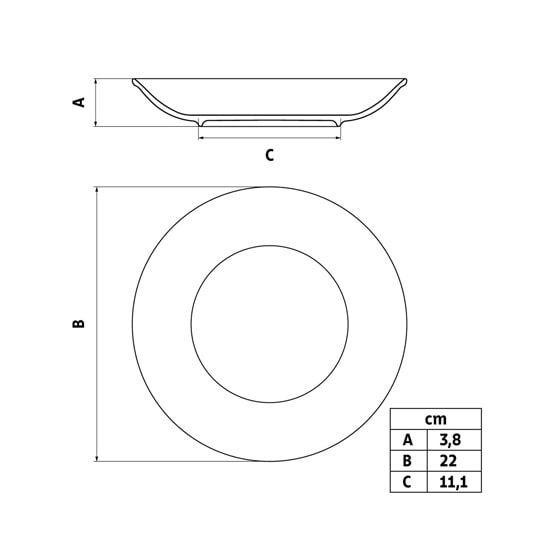 アテナ ディーププレート 22cm 96