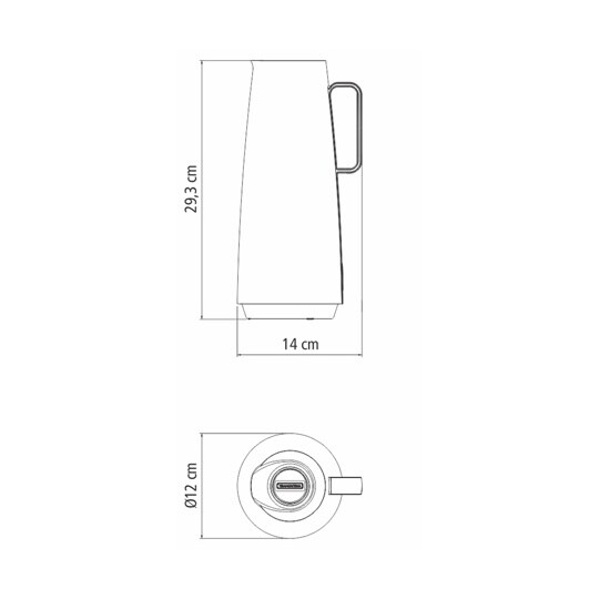 サーマルカラフェ 保温ポット 1L レッ
