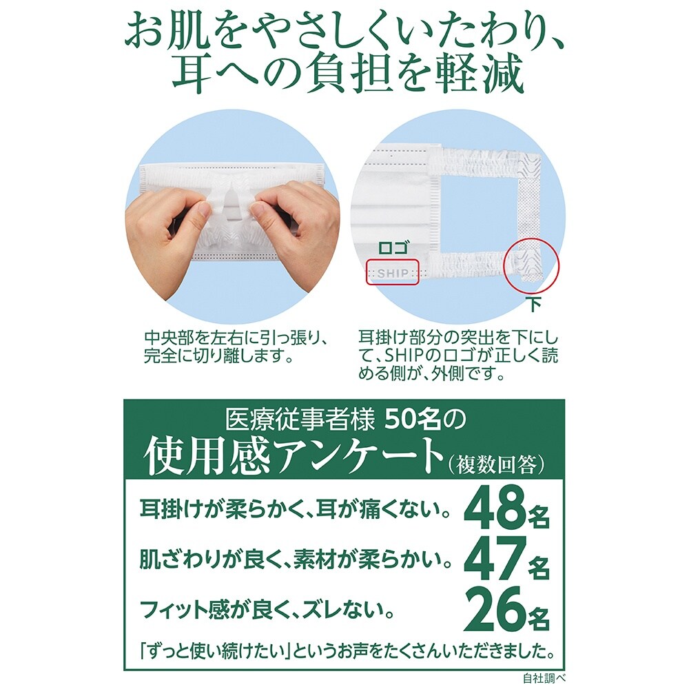 サージカルSHIPマスク ふつう 30枚