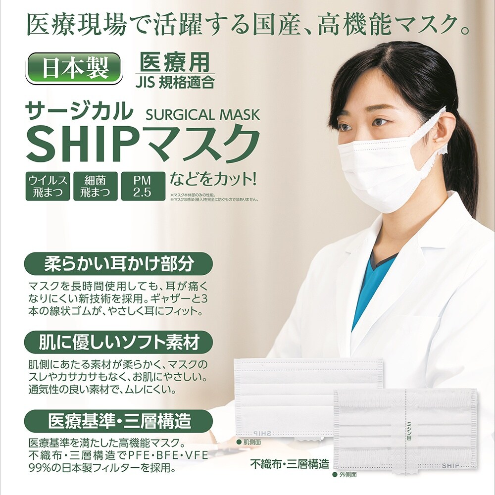 サージカルSHIPマスクSHIP0007