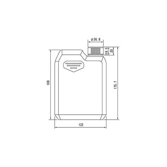 角型瓶 K−1000C 66本入