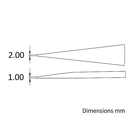 精密耐薬ピンセット SCC洗浄品 直・鈍