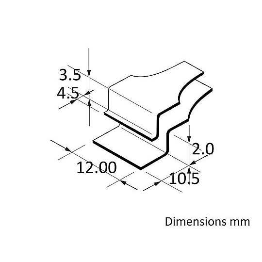 精密耐薬ピンセット SCC洗浄品 平型