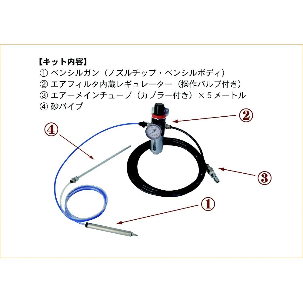 ペンシル型ブラスト機 ペンシルporta