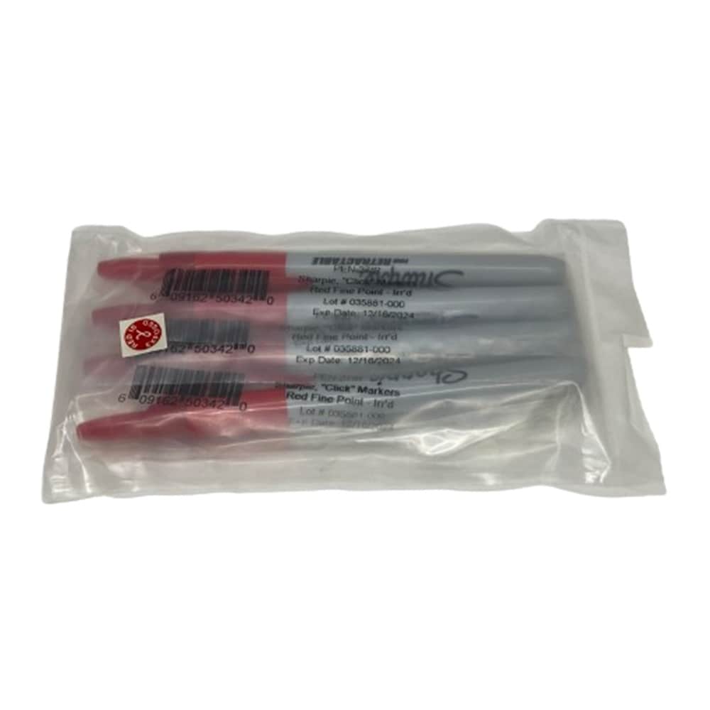 Sharpie滅菌ラボマーカー 赤 ノッ