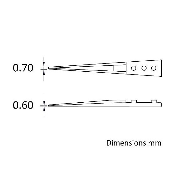 【純水洗浄】セラミックチップピンセット