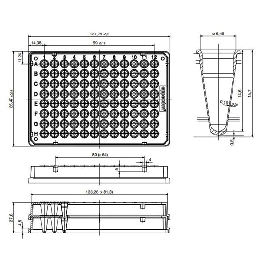 ツインテクPCRプレート96スカートレス