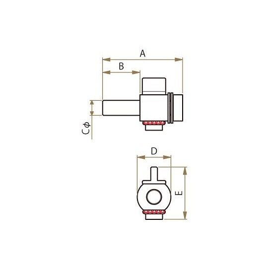 PTFE ミニコック 6φ F−2214