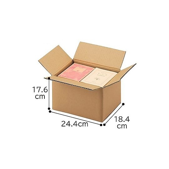 ダンボールケース 24.4×18.4×1