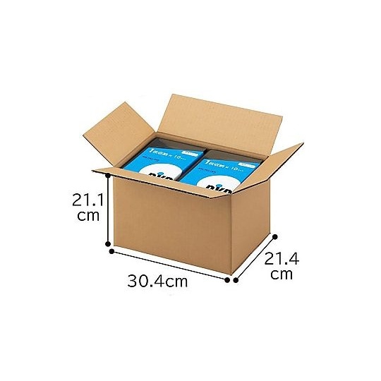 ダンボールケース 30.4×21.4×2