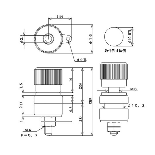 T−375−16−R 絶縁ターミナル