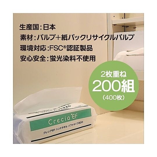 218x230mm ハンドタオル(200