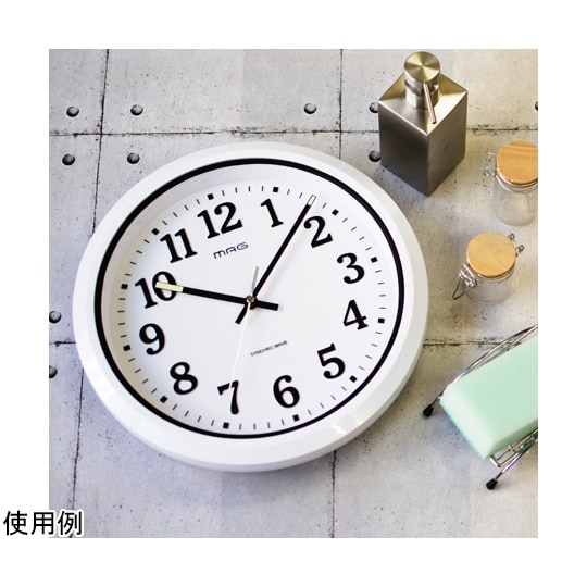 W−734 WH−Z 電波防塵防水掛時計