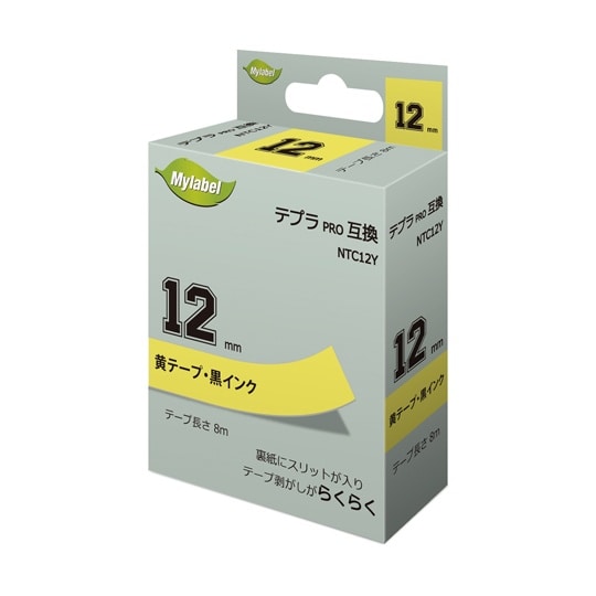 NTC12Y(x1) 黄地ラベル12mm