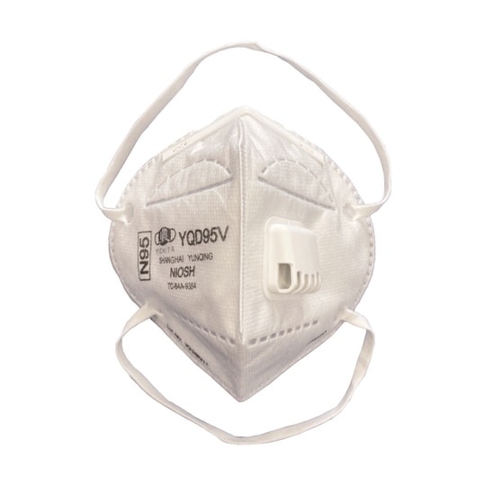 N95マスク 折り畳み式(排気弁付)20
