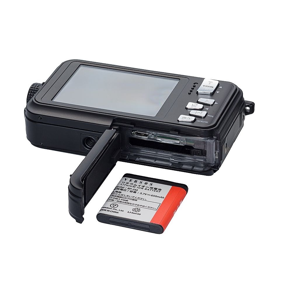 デジタルカメラ 防水防塵 ブラック W1