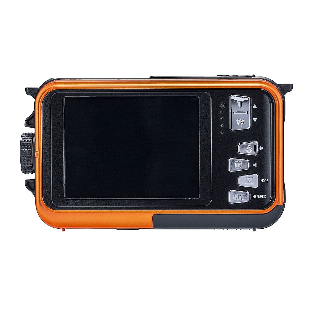デジタルカメラ 防水防塵 オレンジ W1