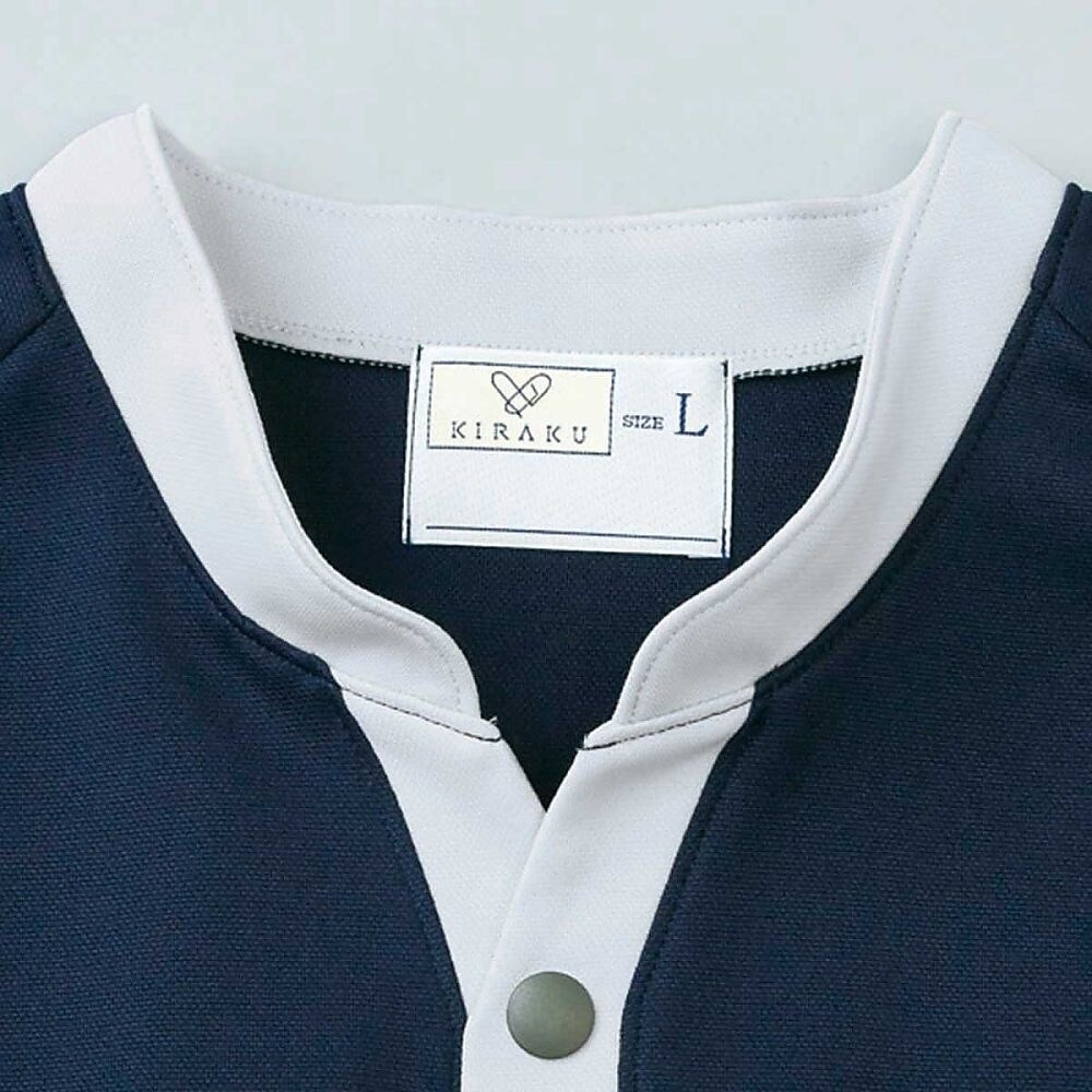 前開きシャツ ピンク L(身丈71cm)