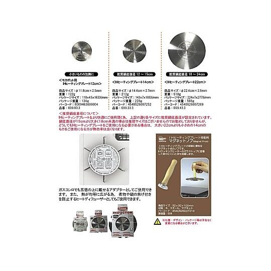 IHヒーティングプレート 22cm