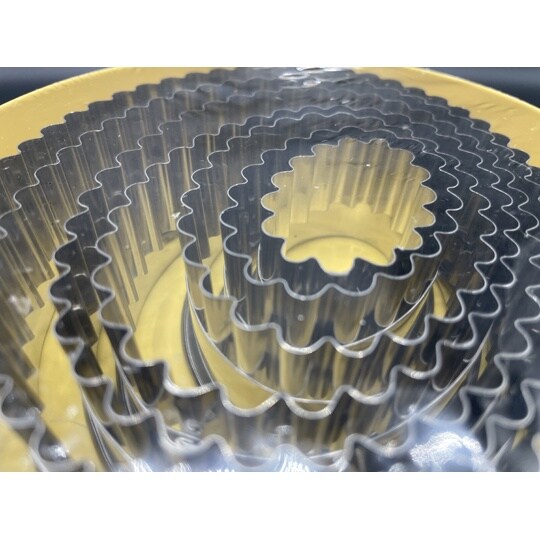 抜き型 ギザ楕円 INOX 1セット(7