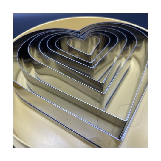 抜き型 ハート INOX 1セット(7個