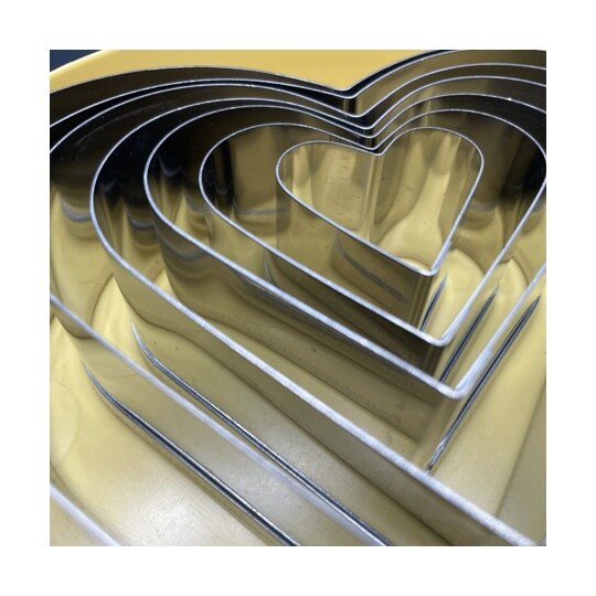 抜き型 ハート INOX 1セット(7個