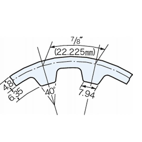 三ツ星ベルト タイミングベルト XH形(