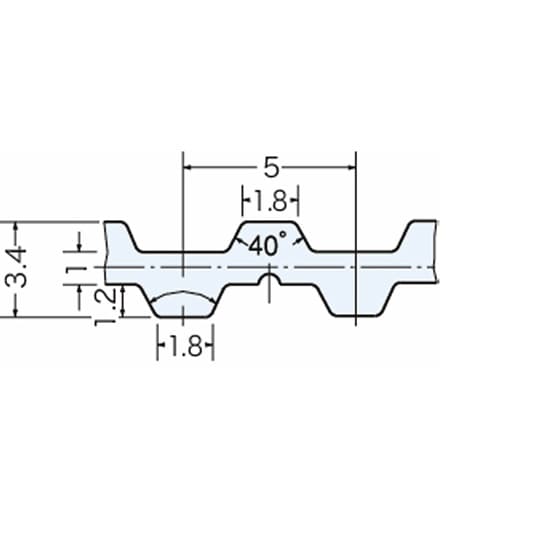 三ツ星ベルト タイミングベルト T5形(