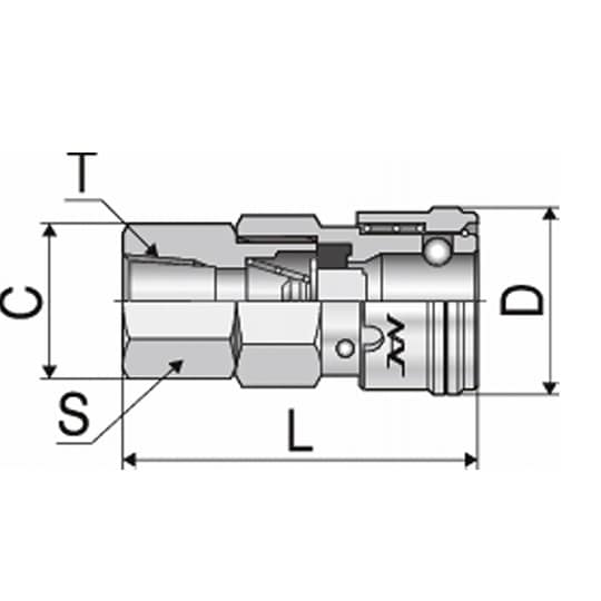 クイックカップリング ALタイプ20型(