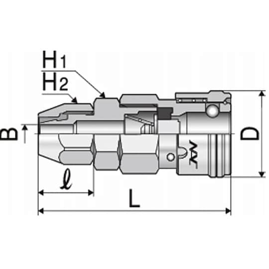 クイックカップリング ALタイプ20型(