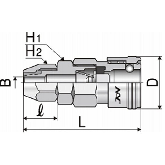 クイックカップリング ALタイプ20型(
