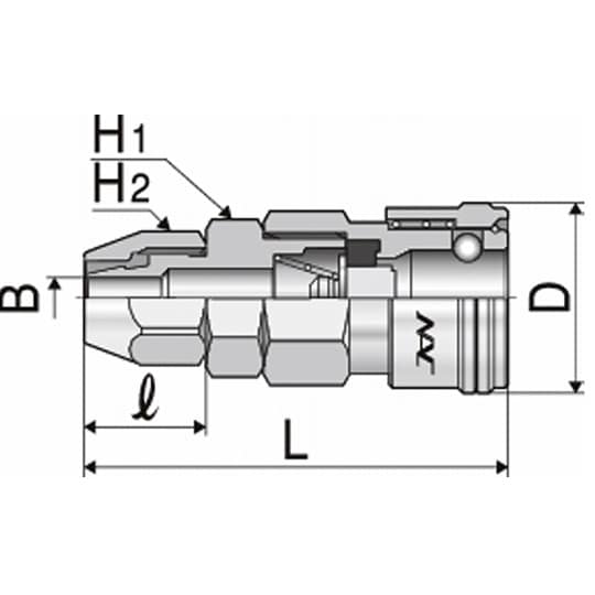 クイックカップリング ALタイプ20型(